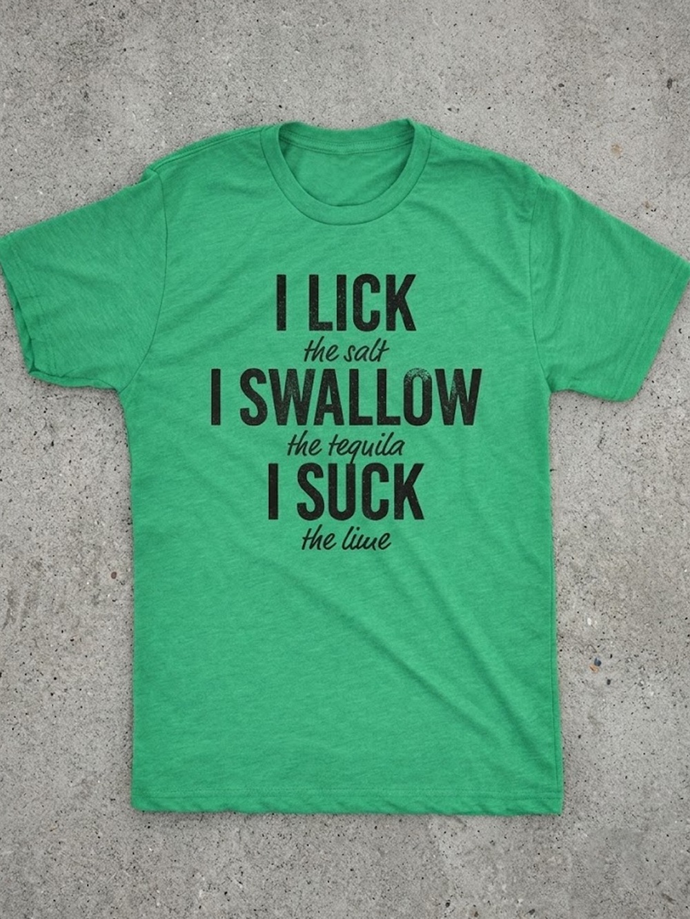 St Patricks Day Tequila Salt Lime Drinking Green T-Shirt